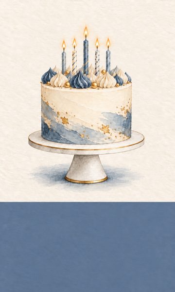 His Birthday gift card