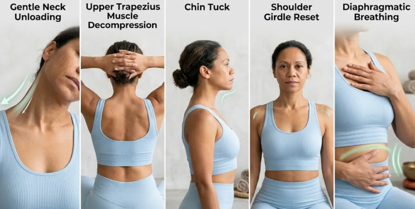 Five upper body tension release techniques